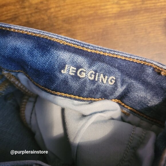 American Eagle Jeans 4 S Jegging Mid Rise Next Level Stretch Medium Light Wash - Picture 5 of 14